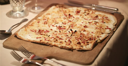 Menu Tarte flambée à 20,50 € le lundi soir